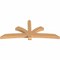 Ekena Millwork Davenport Timber Gable Bracket, Western Red Cedar, 96"W x 40"H x 5 1/2"D x 5 1/2"F, 10/12 Pitch GBW096X40X0606DAV00SWR - alternate 2